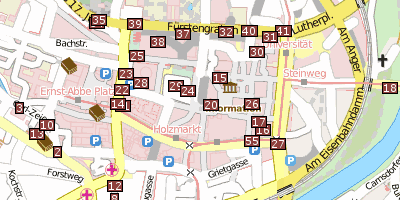 Anatomieturm Jena Stadtplan