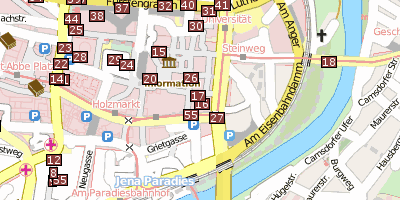 Stadtplan Das Romantikerhaus Jena