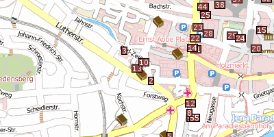 Stadtplan Volkshaus Jena